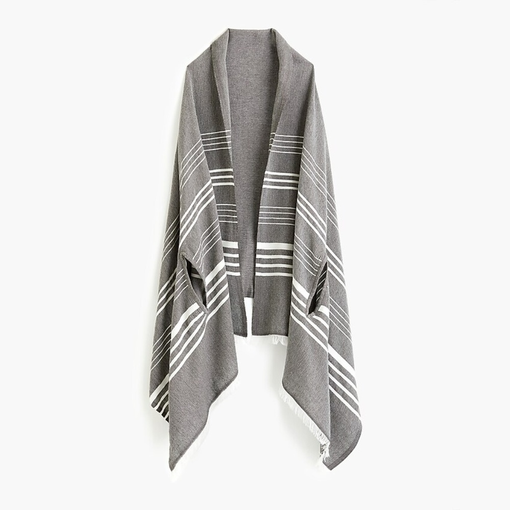 | blogger favorite: jcrew • lux fringe cape scarf | - Picture 7 of 8